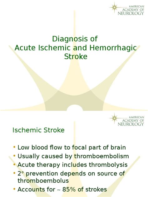 Diagnosis Of Acute Ischemic And Hemorrhagic Stroke Stroke Human