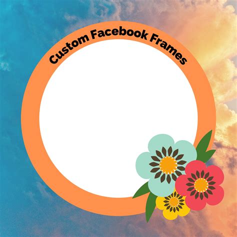 Custom Facebook Frame Etsy