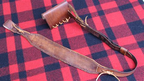 Leather Rifle Sling How To Make Your Own Rifle Or Shotgun Sling