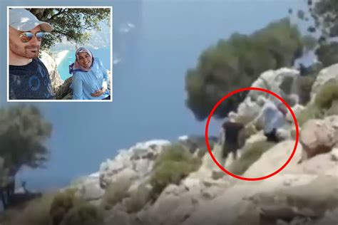 Chilling Moment ‘killer Husband Lures Pregnant Wife To Rocky Cliff Edge For Selfie Before