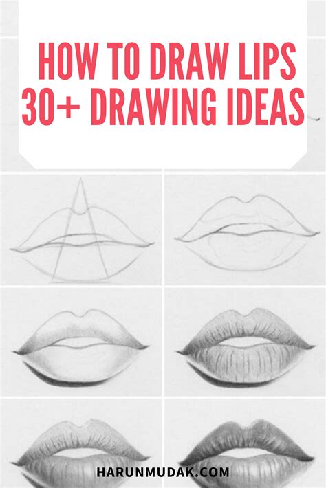 30 How To Draw Lips For Beginners Step By Step Lips Drawing