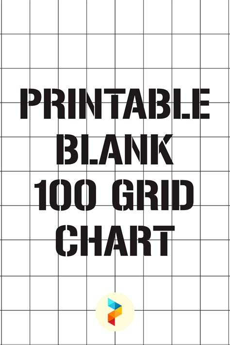 Printable Blank 100 Grid Chart Chart 100 Grid Printable Chart