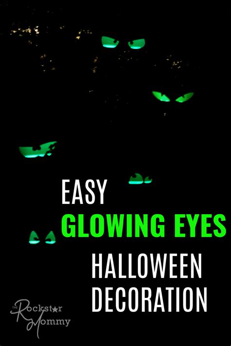 Easy Glowing Eye Halloween Decoration The Rockstar Mommy