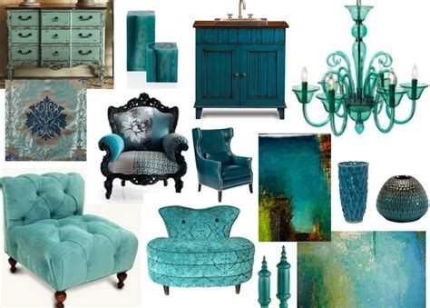Modern Furniture With Blue Color Teal Decor Blue