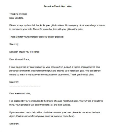 Below is a sample template you can use to share your funeral fundraiser on social media. 30+ Donation Letter Templates Free Word, PDF Samples