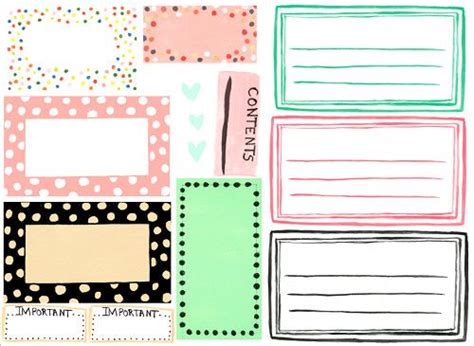 I opted not to cover the bottom of my box, since i knew it wouldn't be visible, but if having the exposed foam now, attach a label holder to the front of the file. Weekly Wrap Up + Free Designer Organizer Label Downloads ...
