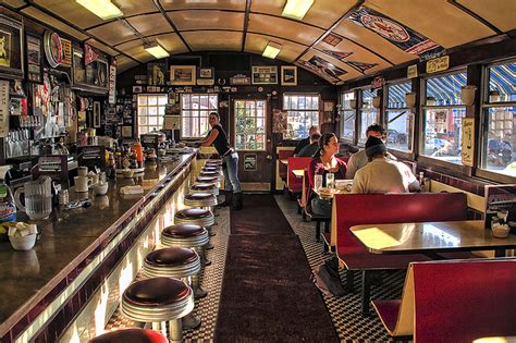 When angel's dining car first began serving heaping plates of fried eggs, hash browns, and buttered toast, herbert hoover was still president and henry ford had just discontinued the model a. Midmorning at a Small Diner by Lester Weil - Black Heart ...