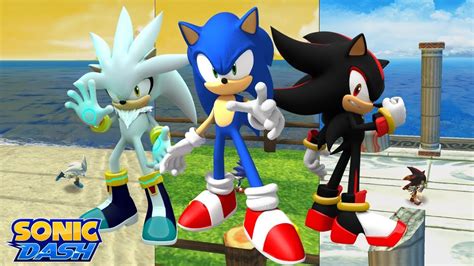 Sonic Dash Ios Sonic Vs Shadow Vs Silver Youtube