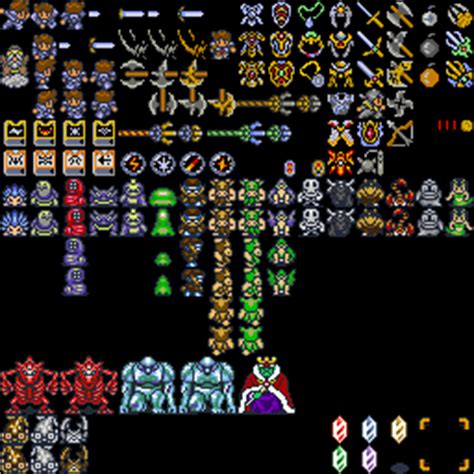 When you fight a new enemy, study what it does and what sort of attack seems to work best. Complete Pixels, sprites, monsters, and characters: Dragon ...