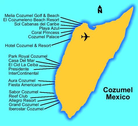 Cozumel Mexico Map Antoniolouisa