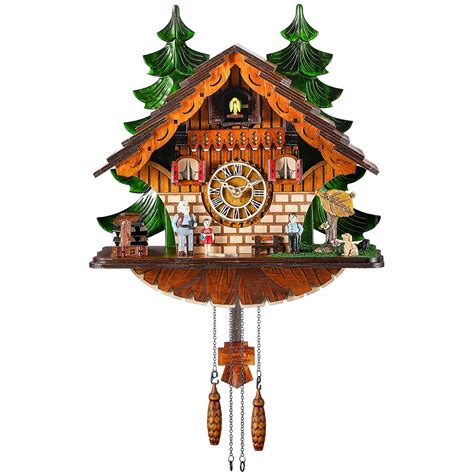 Kintrot Cuckoo Clock Traditional Chalet Black Forest House Clock