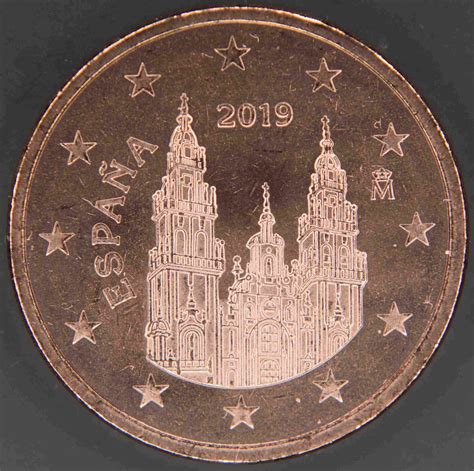 Spain Euro Coins Unc 2019 Value Mintage And Images At Euro Coinstv