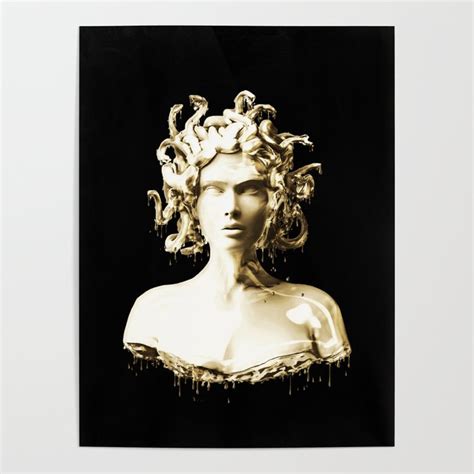 Gold Medusa Poster By Underdott Society6