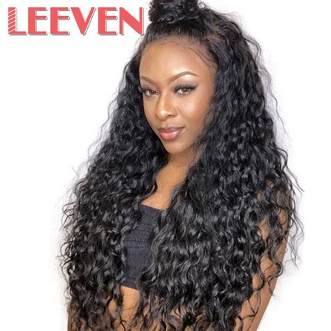Leeven 14 24synthetic Lace Front Wig Natural Wave Wigs With Baby