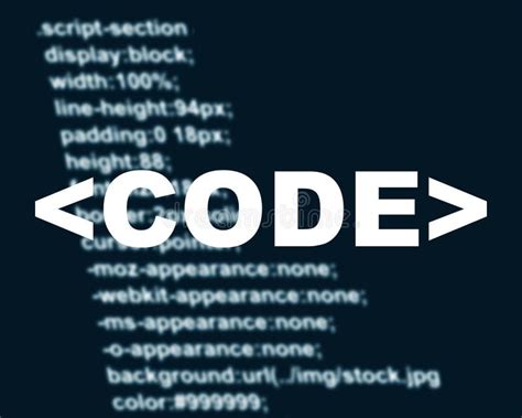 Programming Code Script Abstract Screen Of Software Developer