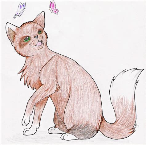 Brown Cat With Butterflies By Anime Fan Addict On Deviantart