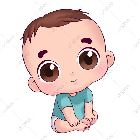 卡通嬰兒坐著圖片 嬰兒 孩童 幼兒裝素材圖案，psd和png圖片免費下載