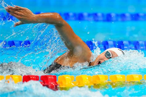 Olympics Swimming Ledecky Heads 200m Qualifying Titmus Fourth Fastest