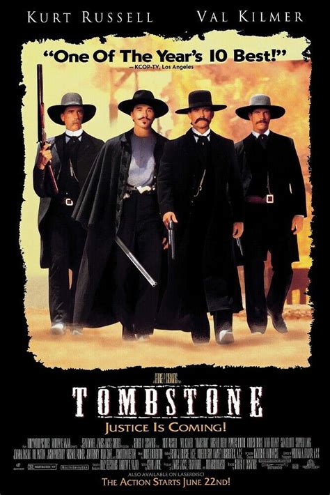 Tombstone Movie Poster Regular Style Black Version Etsy