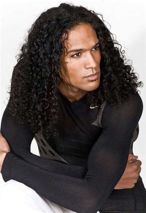 Medium curly brunette shag with babylights curly hairstyles can be worn in a variety of ways, which is quite practical, because as the weather changes, so does the tightness of your curl. 15 Best Black Men Long Hairstyles | The Best Mens ...