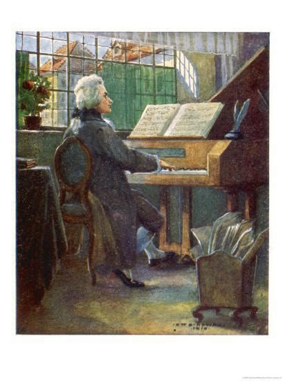 Our period instrument collection includes six. 'Wolfgang Amadeus Mozart the Austrian Composer Playing the ...