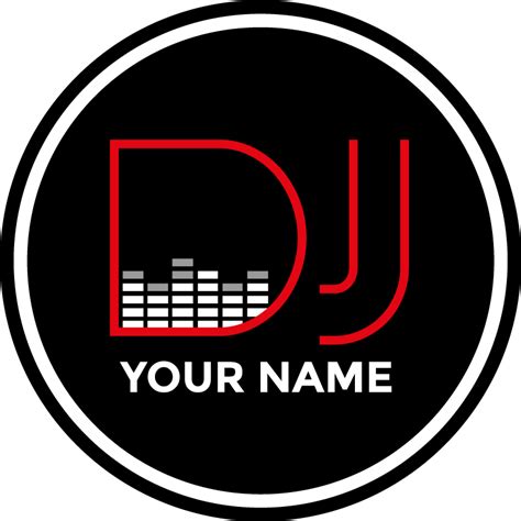 Personalised Name Dj Sticker Tenstickers