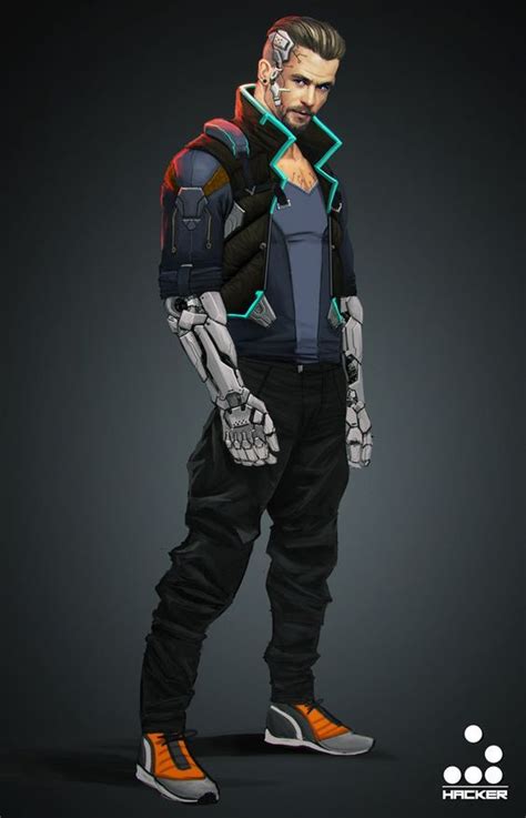 Pin By Fel Dragoon On Humain Masculin Cyberpunk Character Concept