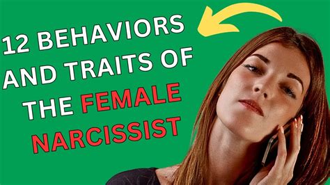 12 Behaviors And Traits Of The Female Narcissist Female Narcissism Youtube