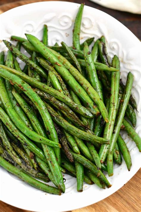Grilled Green Beans Easy Buttery Green Beans Grilled In A Skillet