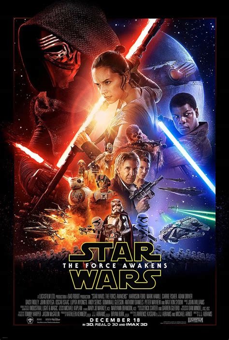 Star Wars The Force Awakens International And Character Posters