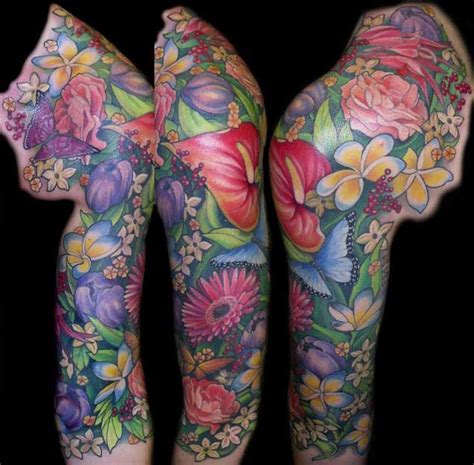 49 Flower Tattoo Sleeve