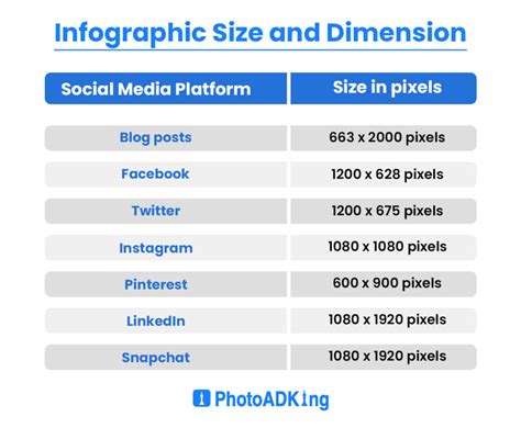 Infographic Size A Guide To Perfect Dimensions