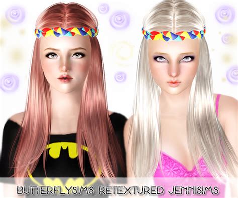 Hippie Hairstyle Butterflysims Hair Retextured By Jenni Sims Sims Hairs