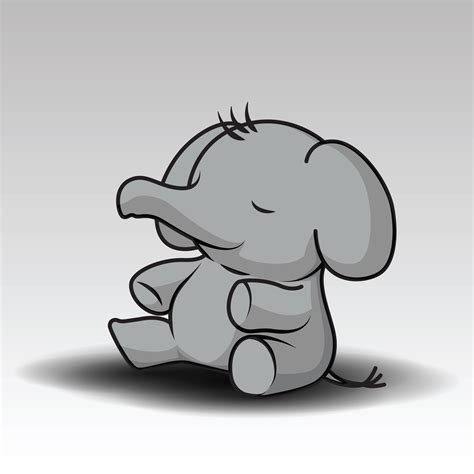 Cute Baby Elephant Cartoon Download Free Vectors Clipart Graphics