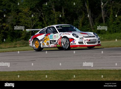 Gt3 Porsche At Track Crossover Autobahn Country Club Race Track Stock