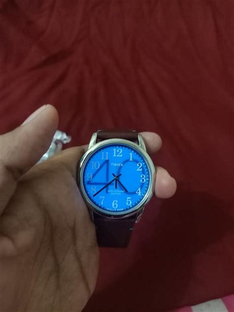 Jam Tangan Timex Anniversary Edition Blue Dial Original Fesyen Pria