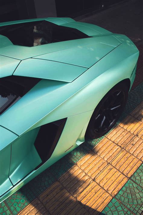 Lamborghini Aventador In A Beautiful Matte Green Lexus Sports Car