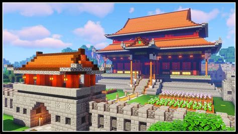 Chinese Palace Minecraft Timelapse Youtube