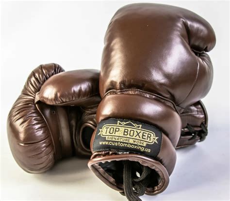 Topboxer Old School Boxing Gloves 100 Leather Retro Vintage But