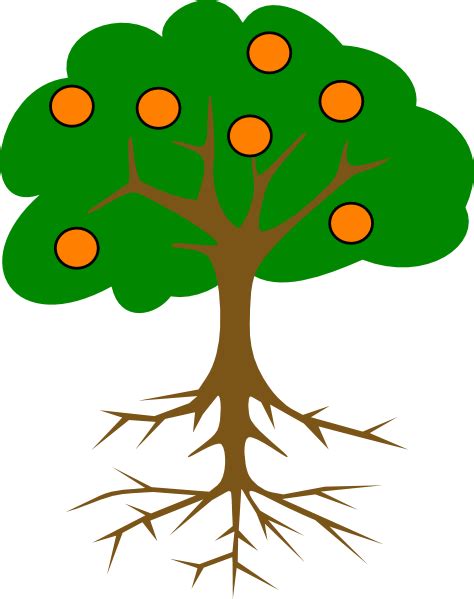 The Orange Tree Clip Art At Vector Clip Art Online Royalty