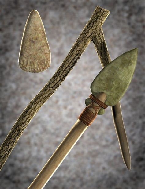 Stone Age Tools And Weapons 3d Models And 3d Software By Daz 3d