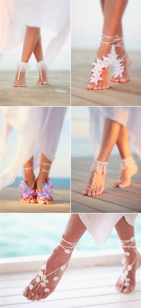 These are among our favorites to dress for: Gorgeous Wedding Barefoot Sandals For Beach Wedding Party ...