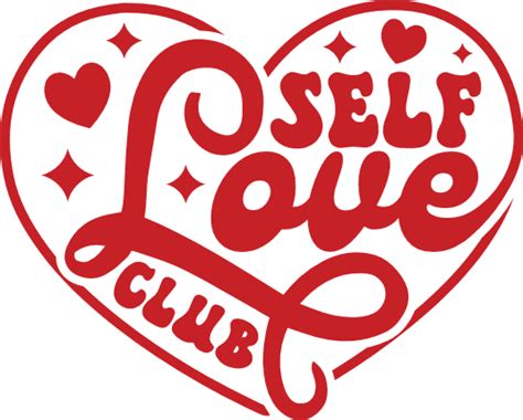 Self Love Club Positive Heart Free Svg File For Members Svg Heart