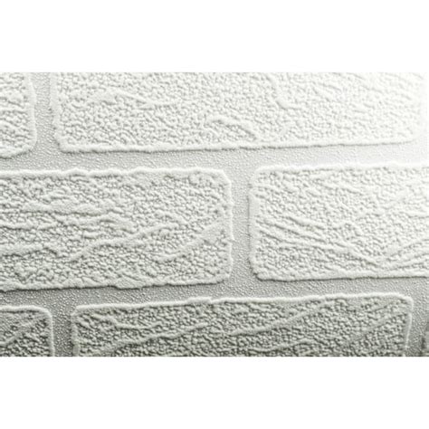 Graham And Brown 93744 Brick Texture Paintable Vinyl Non Pasted