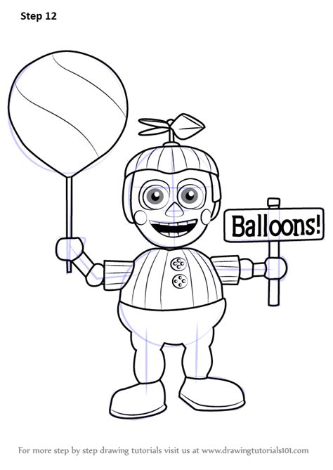 How To Draw Balloon Boy From Five Nights At Freddys Five Nights At