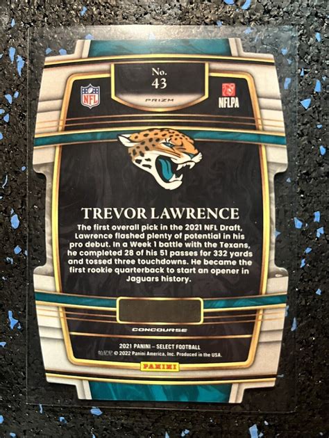 2021 Select Trevor Lawrence Concourse Red Blue Prizm Die Cut Rookie Rc 43 Jags Ebay