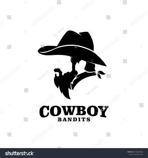 Cowboy Bandit Logo Icon Design Stock Vector Royalty Free 1928295806