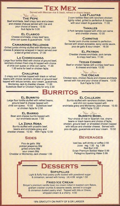 Please contact the restaurant directly for updated info. Menu - Maggie Rita's Mexican Kitchen