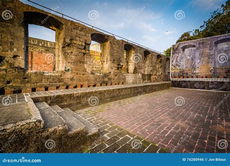 The Historic Walls Of Fort Santiago In Intramuros Manila The Stock