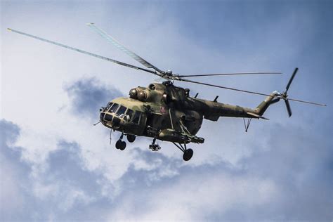 Russian Military Helicopter Crashes Killing Crew The Moscow Times